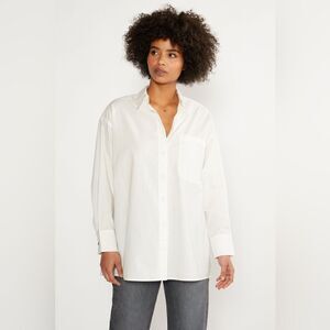 Etica Long Sleeve Holly Classic Blouse in white size small NWT